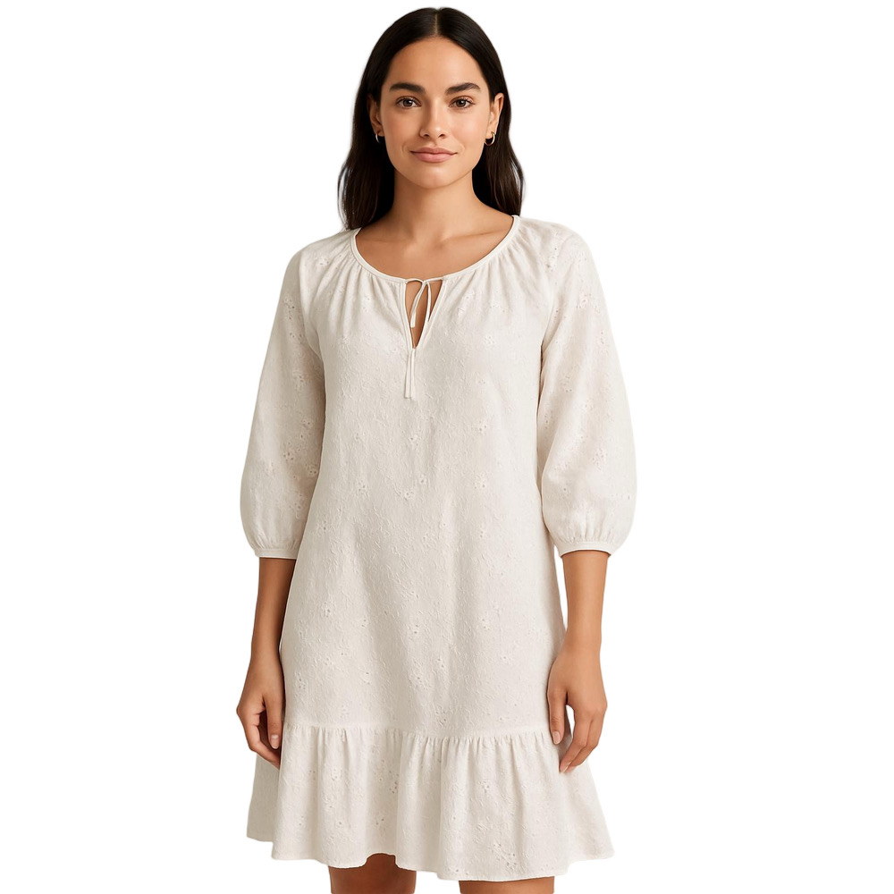 zara white boho dress | Dresses | Zara Cotton Embroidered Eyelet Tiered Midi Sz M Summer Travel Vacation Spring Outfits Streaming Color:Ocean Channel Dakota U Drape Back Kente print dress